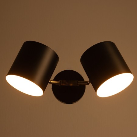 Sconces "Azurit" 2he27 40w Black 11x12x36cm-2