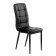 Chair "Quadro", black metal/aero black