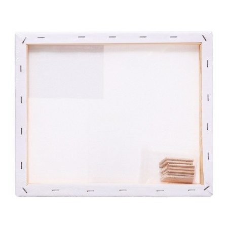 Canvas on the subframe, cotton 100%, 1.6 x 25 x 30 cm, acrylic soil, medium -grained, 380 g/m²-4