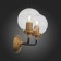 Sconces st. SL234.401.02. Varieta. 2x40 watts, E27, 36x27 cm, black color, gold