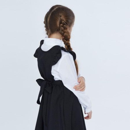 School sundress, black color, height 128-3
