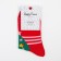 Women's socks "Christmas tree in the stars", the color is red, size 23-25