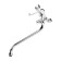 Bath mixer "TsS-SM" ST300117, single-leaf, pouring 300 mm, surgical, chromium
