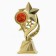 Cup "You are a star", award figure, gold, plastic, 8.1 x 16.4 cm.