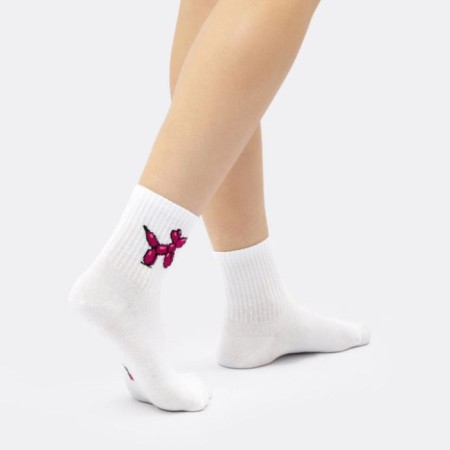 Women's socks, white color, size 23-25 ​​(36-38)-2
