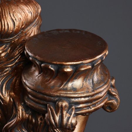 Figure - stand "Eastern beauty" bronze, 30x27x90cm-3
