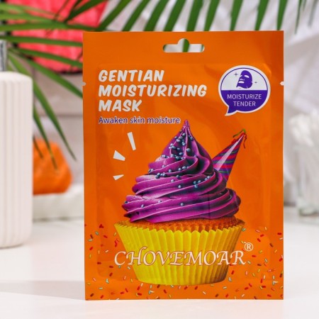 Fabric mask Chovemoar, moisturizing for the face with herbs and hyaluronic acid, is 25 ml