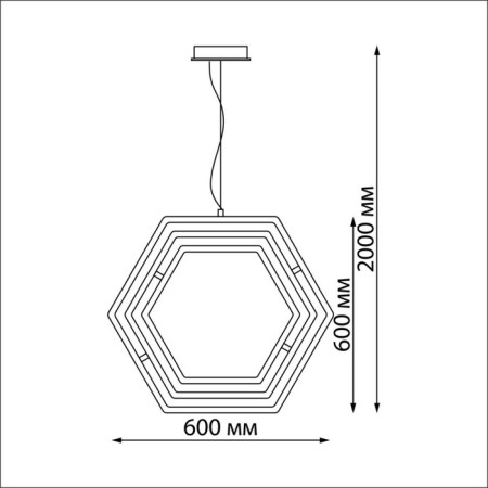 Suspended lamp Dimmone IP20 LED 4000K 148W, with PDU-3
