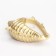 Candle "shell" in the candlestick of gypsum large, 17x11x5.5cm, gold