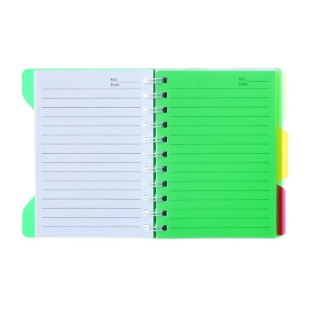 Notepad on the crest A6, 100 sheets, line, plastic cover, with dividers, New, mix-6