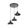 Lamp "Arten" 3xe27 40W black 30x30x6-106 cm