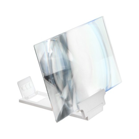 Value glass for the phone Luazon, 12 ", TV effect, folding, white-2