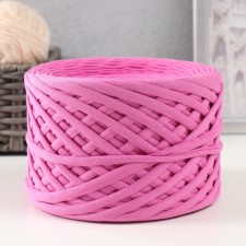 Knitted yarn, width 7-9 mm, 100m/295 g ± 10% (07 - pink)