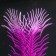 Silicone Aquarium plant, glowing in the dark, 6.5 x 18 cm, purple