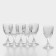 Set of glass glasses "Praline", 30 ml, 6 pcs