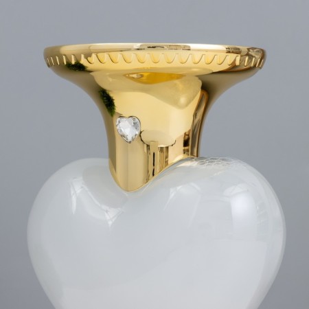 Lava-lamp "Heart" LED 2W from batteries 3haa gold 12.5x10x20.5 cm-7