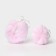 A set of body washcloths Cupellia spa: braid 70 g + shell 50 g, pink color