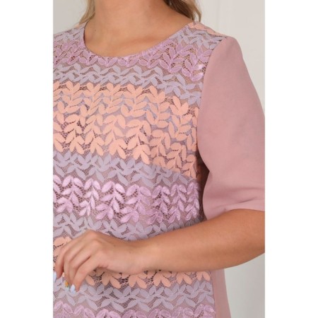 Female blouse, size 52, pink color-10