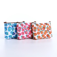 Monetnik's wallet with a zipper, color mix