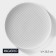 Porcelain plate Magistro line, d = 26.5 cm, white color