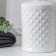 A set of accessories for the bathroom "Beads", 2 items (soap dispenser, glass), white color