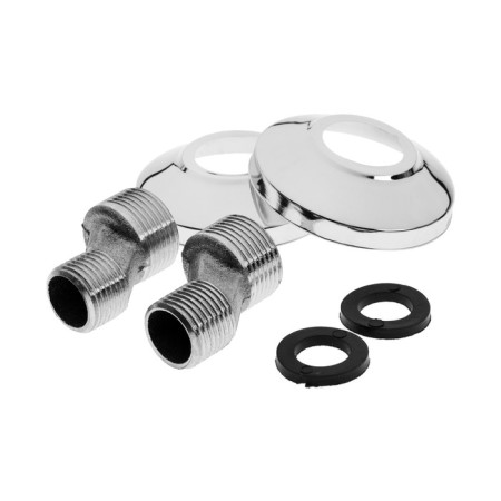 Bath mixer Zein Z3726, two -wound, pour 30 cm, watering can 5 modes, chrome-8