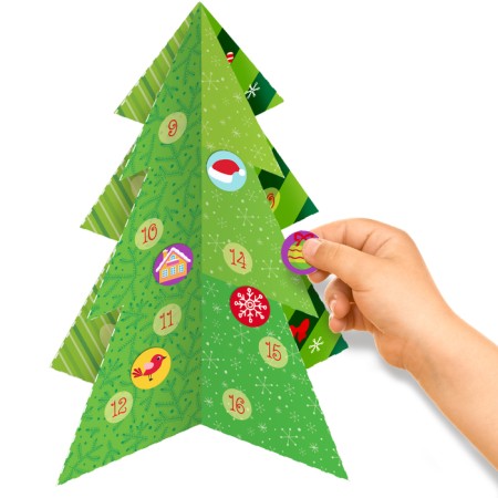 Advent calendar with stickers "up to the new year 30 days", A4 format, 16 p.-5