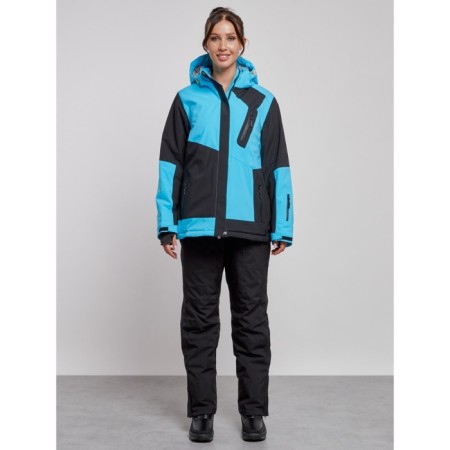 Ski suit female winter, size 58, blue color