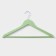Shoulders - Wooden hangers Ladoom Brillant, 44.5 × 23 × 1.2 cm, 3 pcs, Green color