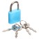 A set of MAZARI "Anime", included: notebook (17.5 x 19.5 cm, 48 sheets in a cage, with a lock, 70g/m2), Blue Automatic Blue Automatic 0.7 mm Ballic