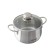 Pan Olivetti SCS722, with a lid, steel, induction, d = 14.5 cm, 1.9 liters