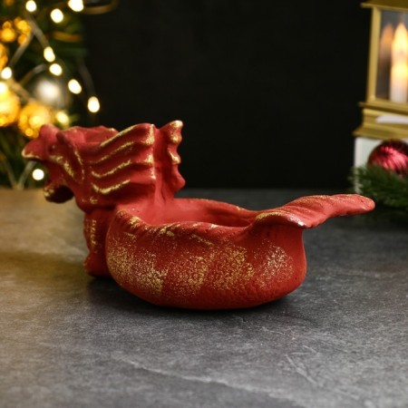Steel for the little things "Dragon" Red, 27x11x11cm-2