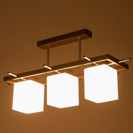 Chandelier 2731/3 E27 40W brown-chromium 50x27x28 cm Bayerlux-2