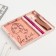 Set "since March 8": cover for PVC passport, keychain and pen Plastic