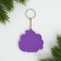 Key keychain, rubber, anime "Girl", 5.7 x 6.2 cm