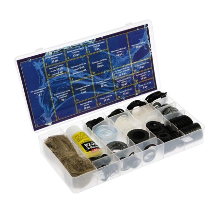 A set of gaskets Masterprof, for the mixer and household plumbing "Plumber-4", more than 200 pcs.