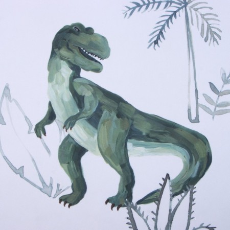 Комплект штор "Этель" Real dino, 145*260 см-2 шт, 100% п/э-2