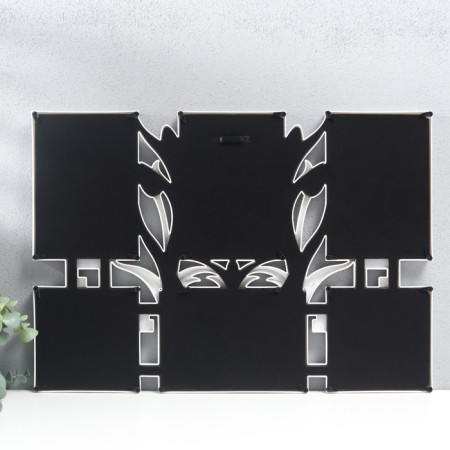Photo frame plastic in 6 photos 10x10, 10x15 cm "Tulips" White 34x48 cm-1