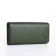 Women's wallet on magnet, green color