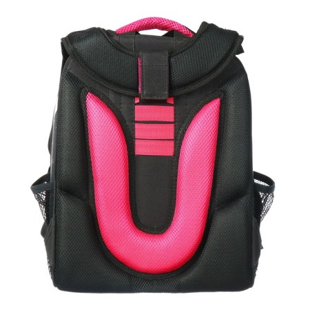 School backpack 38 x 30 x 16 cm, ergonomic back, stavia "cat", black-5