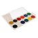Watercolor 12 colors Calligrata, honey, without brush, plastic, mix