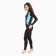 Female thermal underwear (jumper, leggings), black/blue color, size 42