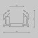 Technical tra005MP-312S Accessories for Tracks Trinity, 2000x65x45 mm, white color