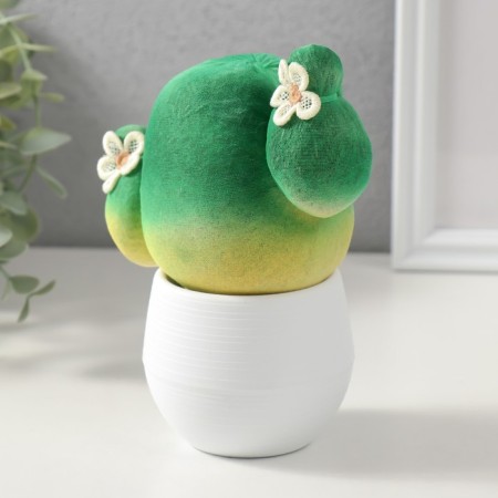 Growing gift Eco -Zhizhivchik "Cactus in a pot" White-3