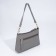 Bag Cross-Bodi with a zipper, gray color