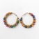 New Year! Road earrings "New Year" circle, color in gold