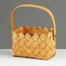 Wicker basket, 17 x 13 x 11/23 cm, sequoia