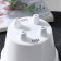 Kashpo with an insert “clover”, 3.2 l, d = 17.5 cm, h = 16 cm, white color