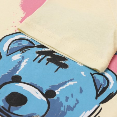 T -shirt for a boy, lemon color, height 116-2