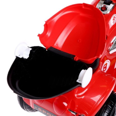 Children's electric car "Chopper", with a battery, light and sound effects, red color-6